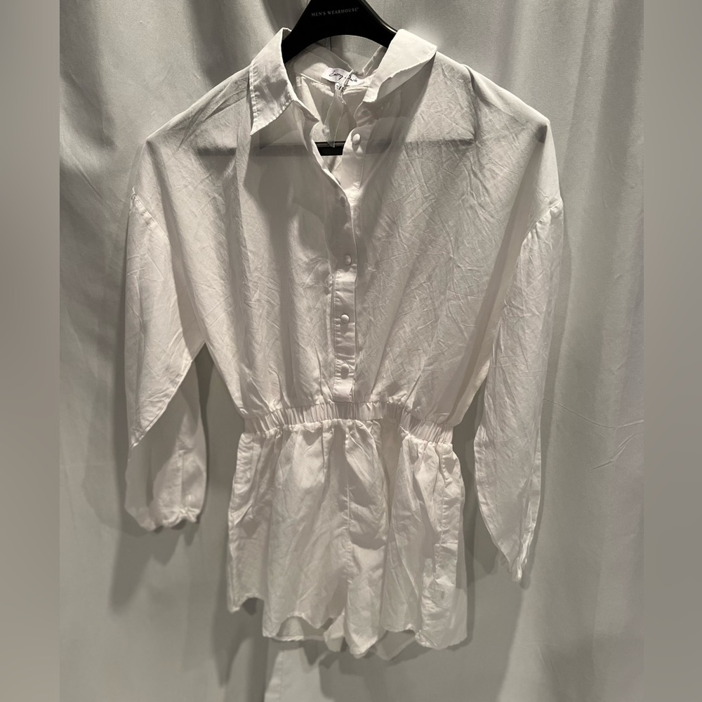 White Romper Coverup